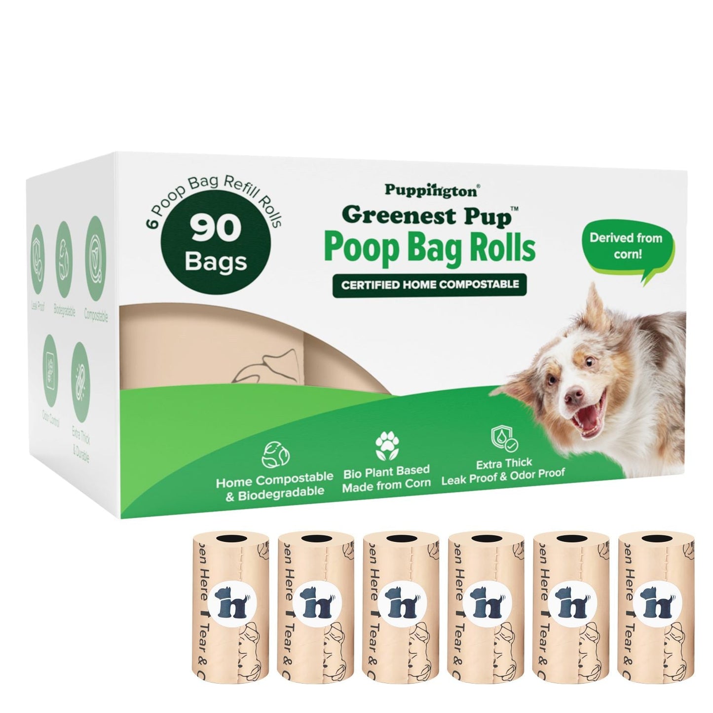 Greenest Pup™ Compostable Dog Poo Bags