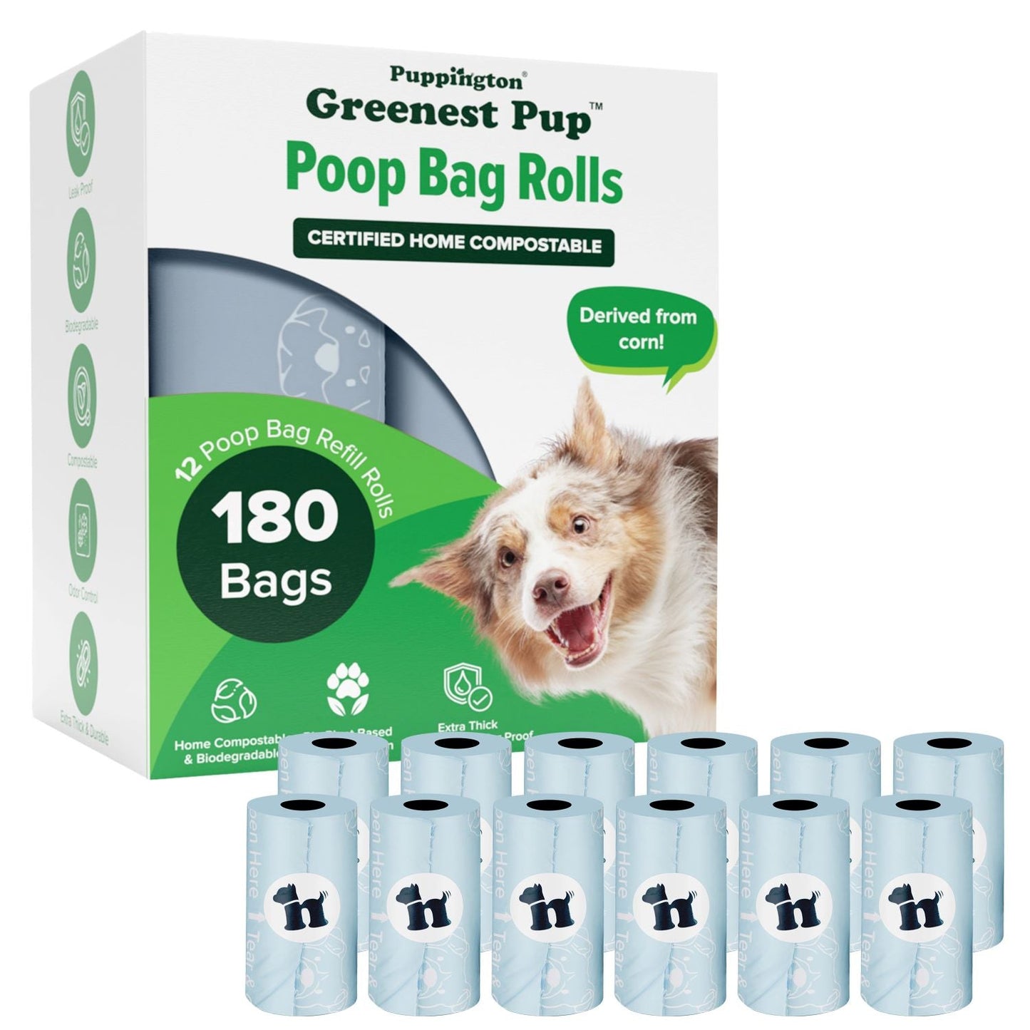 Greenest Pup™ Compostable Dog Poo Bags