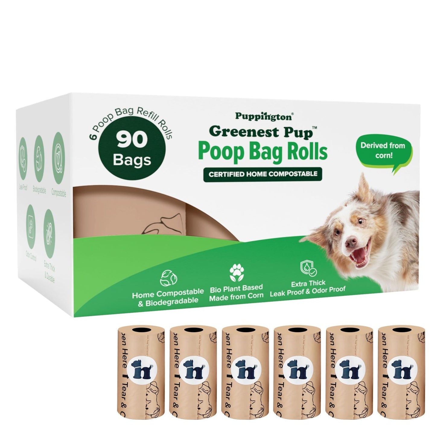 Greenest Pup™ Compostable Dog Poo Bags