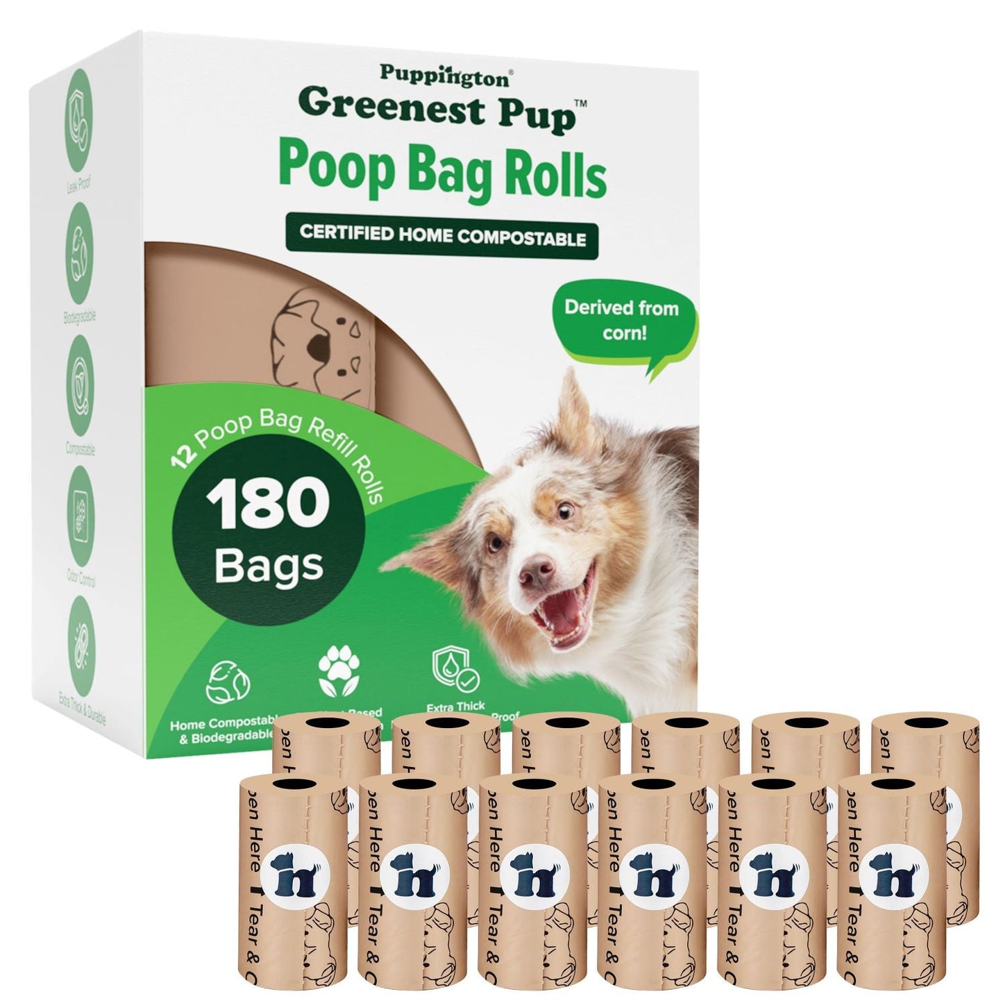 Greenest Pup™ Compostable Dog Poo Bags