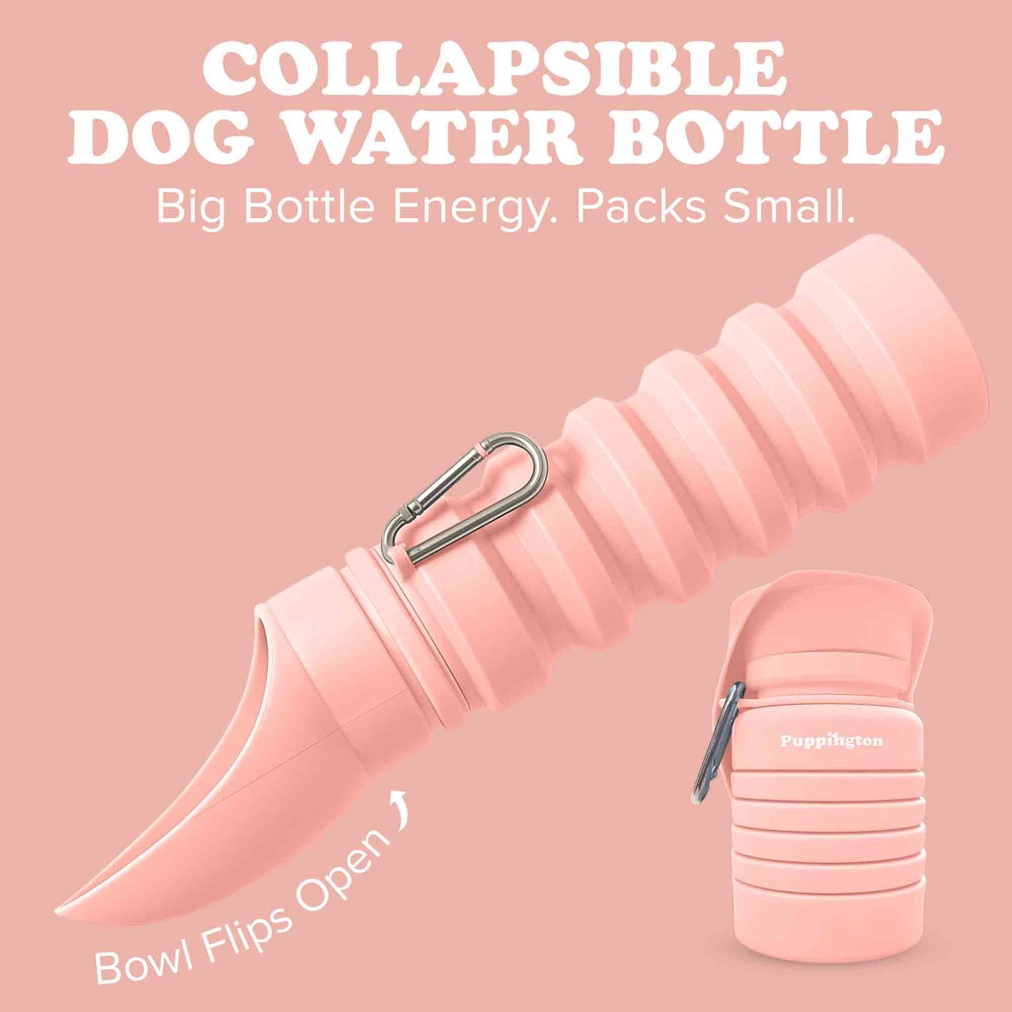Puppington Collapsible Dog Water Bottle