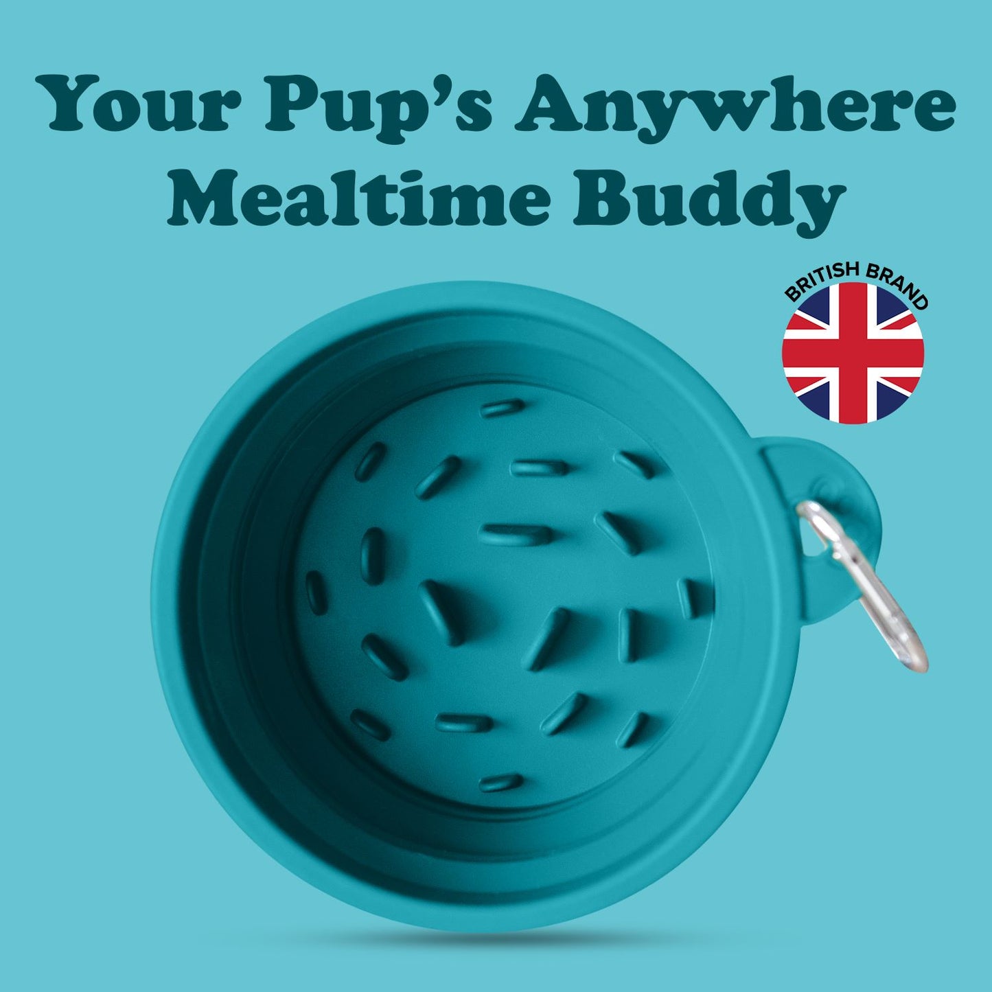 Puppington Slow-Feeding Travel Dog Bowl