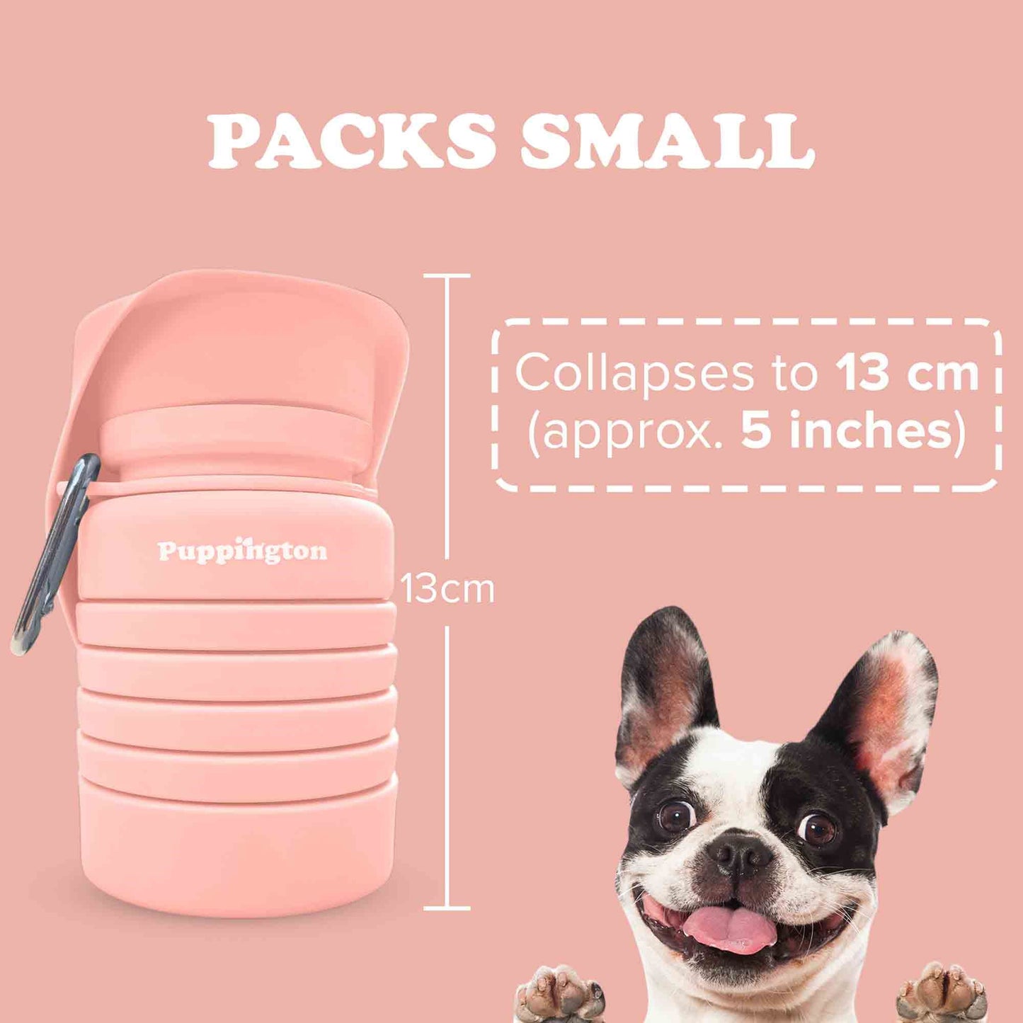 Puppington Collapsible Dog Water Bottle