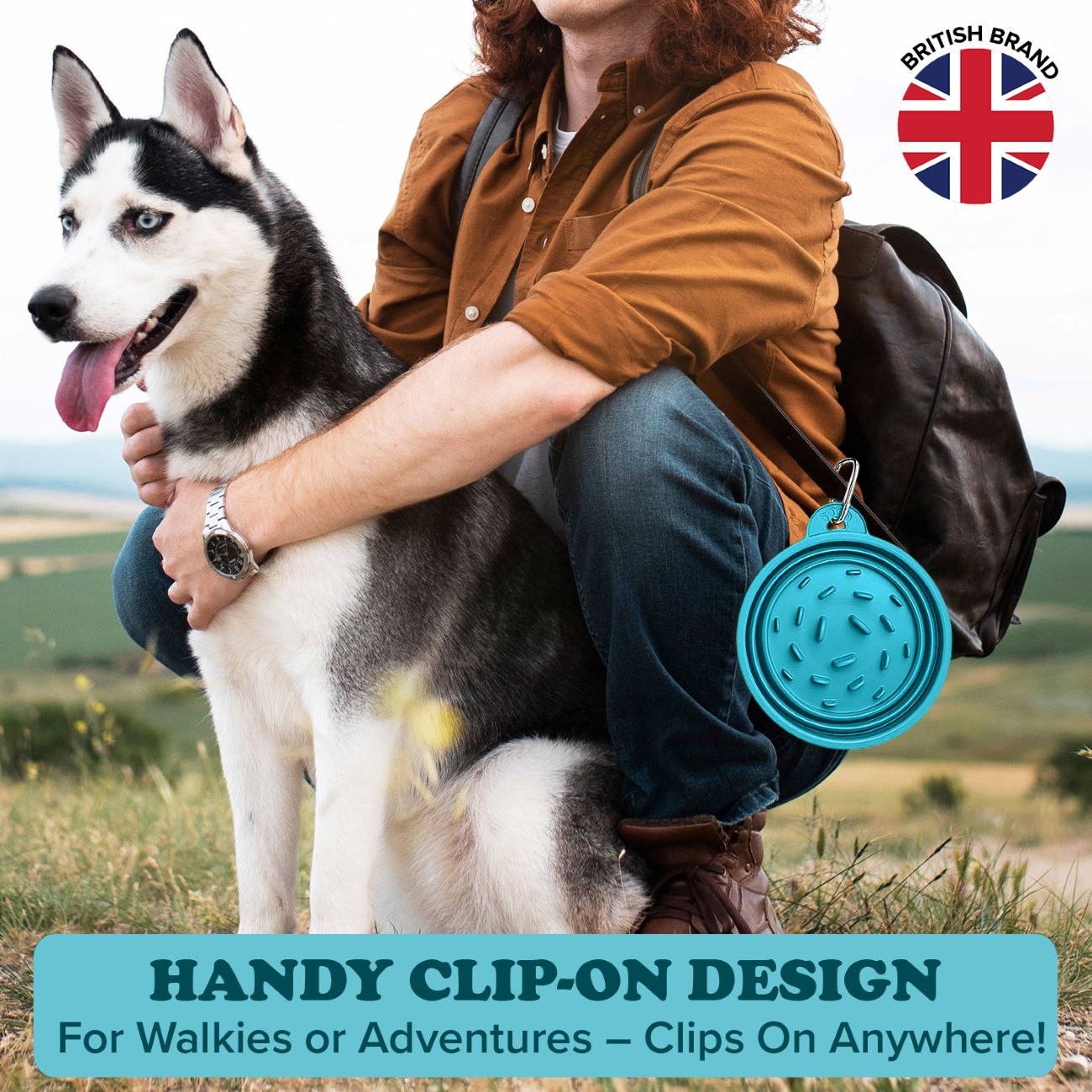 Puppington Slow-Feeding Travel Dog Bowl