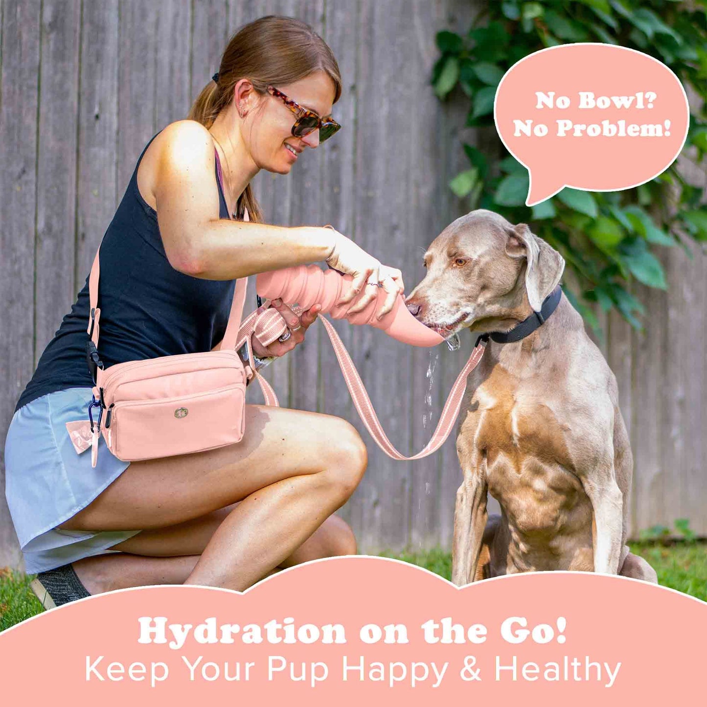 Puppington Collapsible Dog Water Bottle