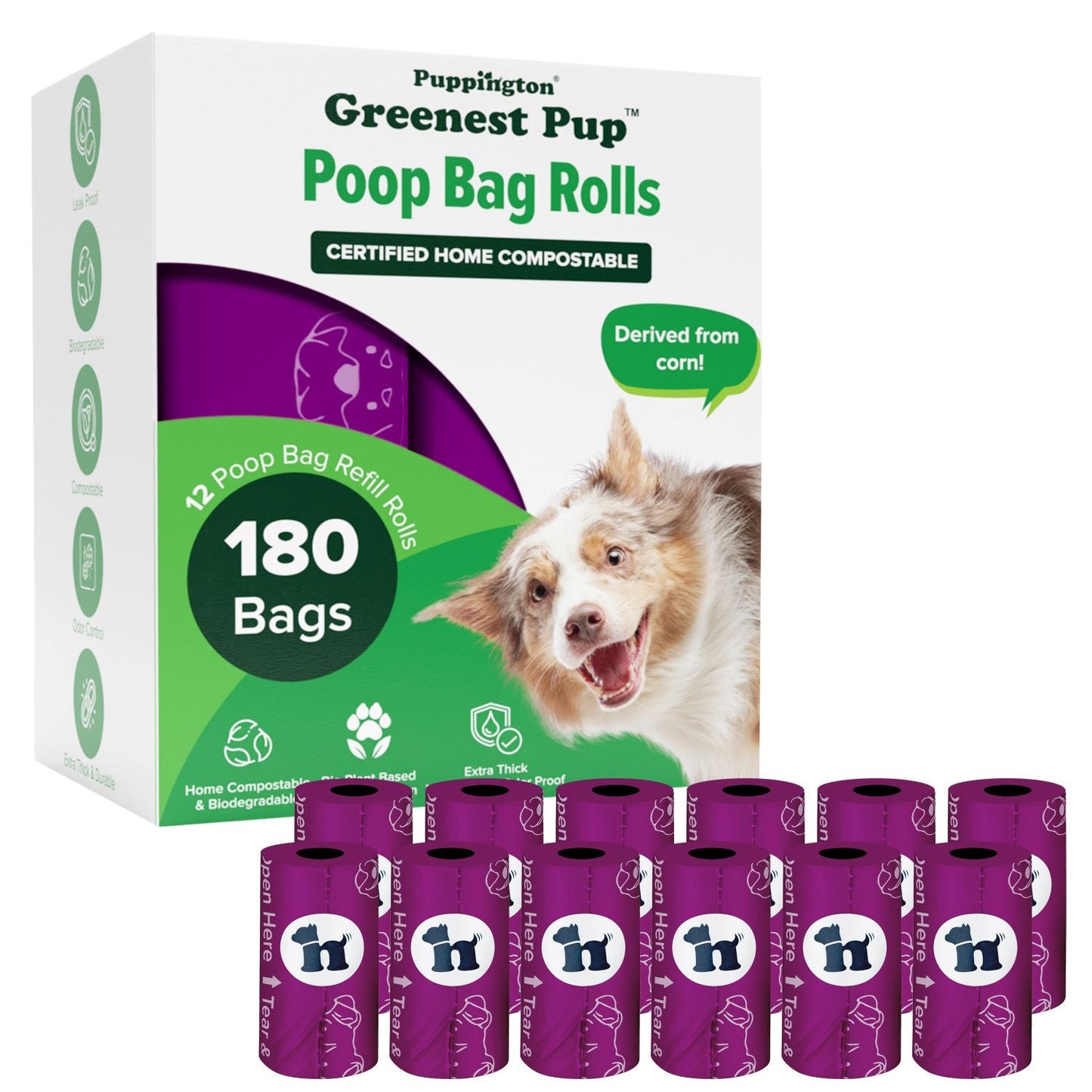 Greenest Pup™ Compostable Dog Poo Bags
