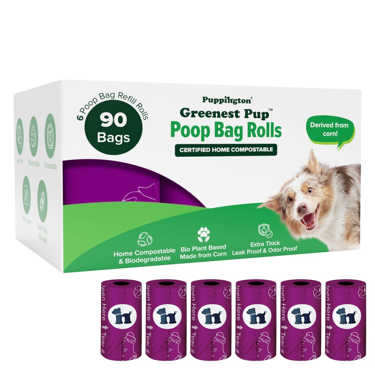 Greenest Pup™ Compostable Dog Poo Bags