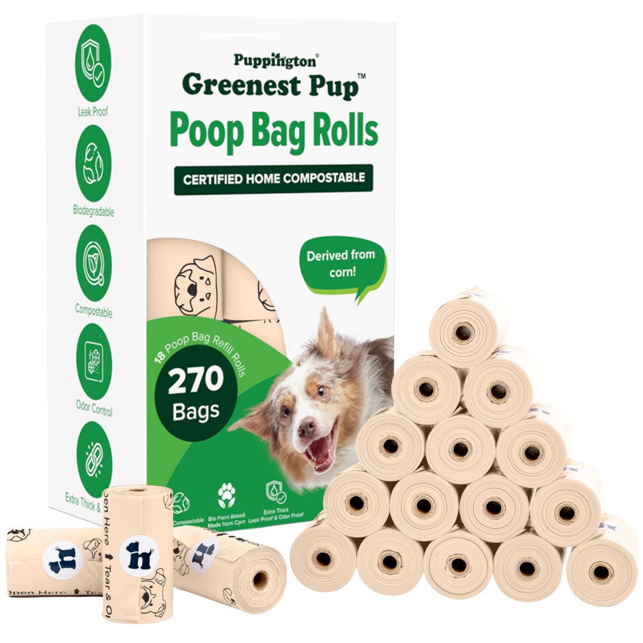 Greenest Pup™ Compostable Dog Poo Bags
