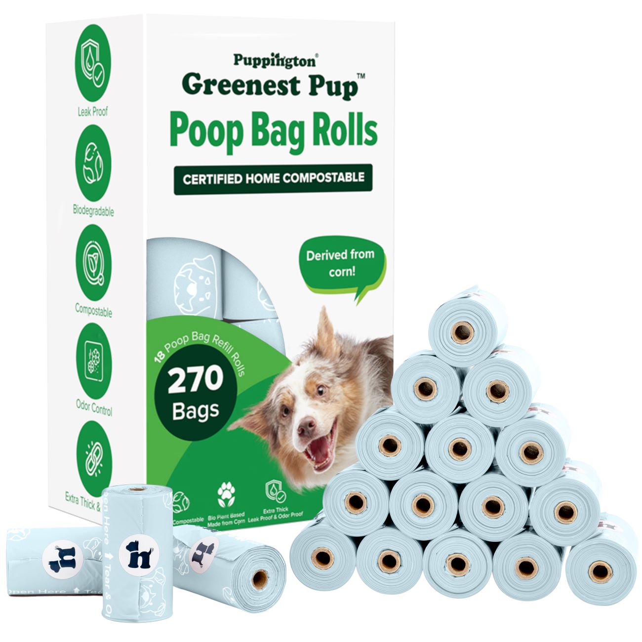 Greenest Pup™ Compostable Dog Poo Bags