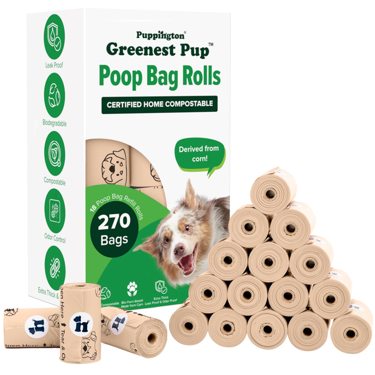 Greenest Pup™ Compostable Dog Poo Bags