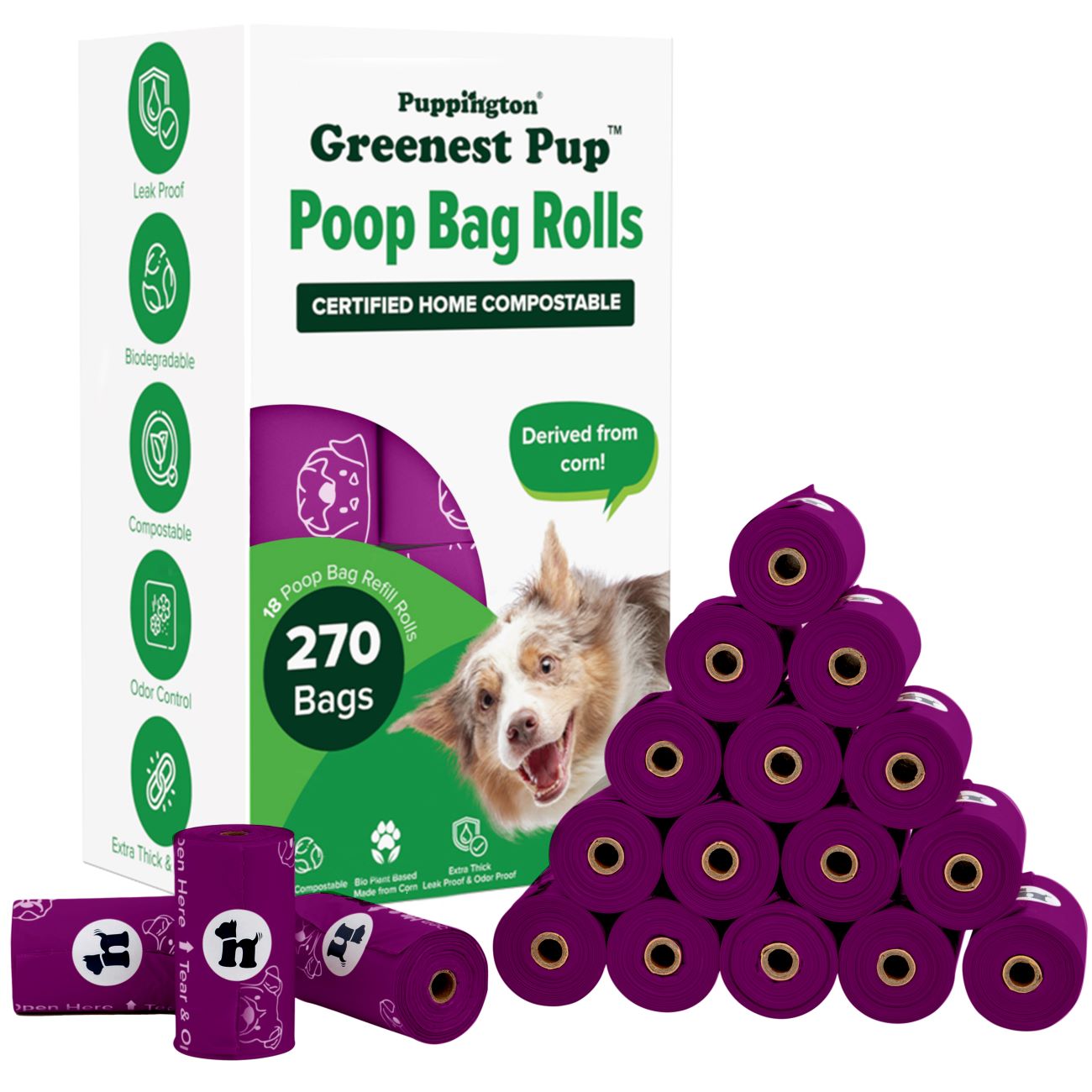 Greenest Pup™ Compostable Dog Poo Bags