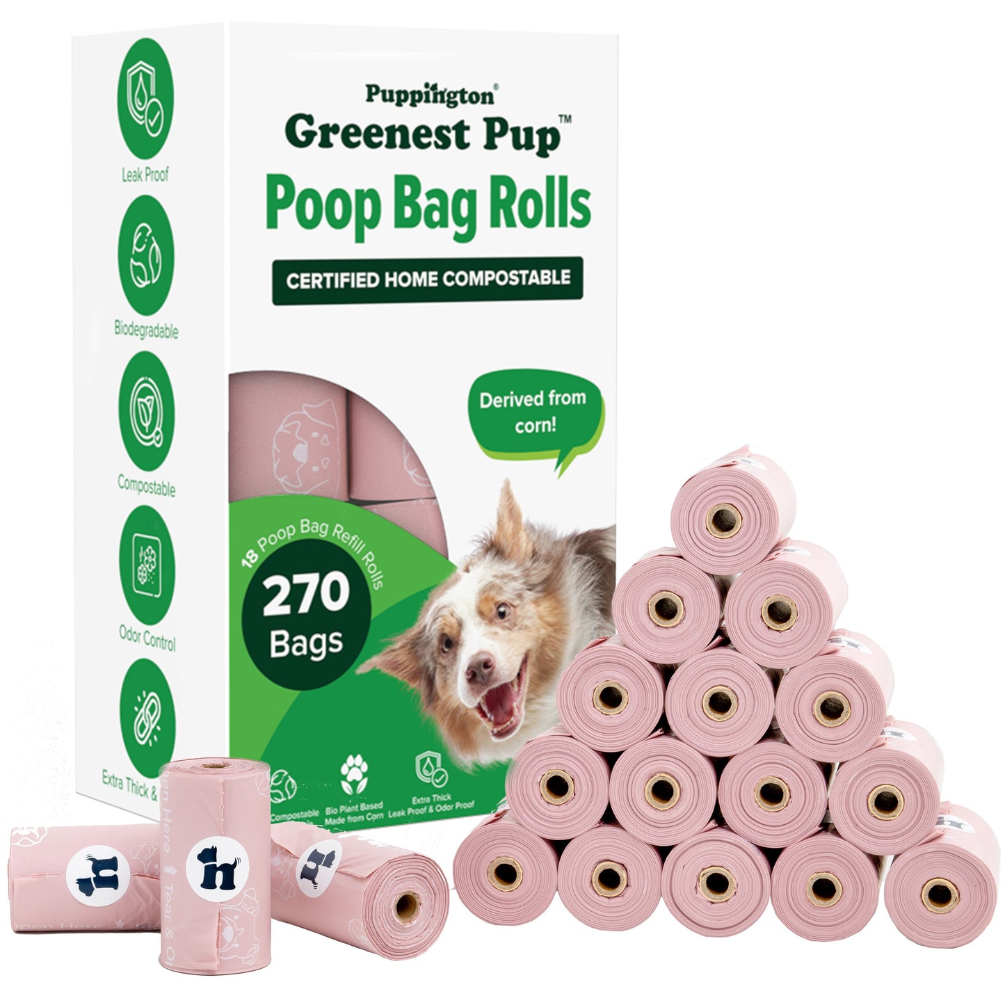 Greenest Pup™ Compostable Dog Poo Bags