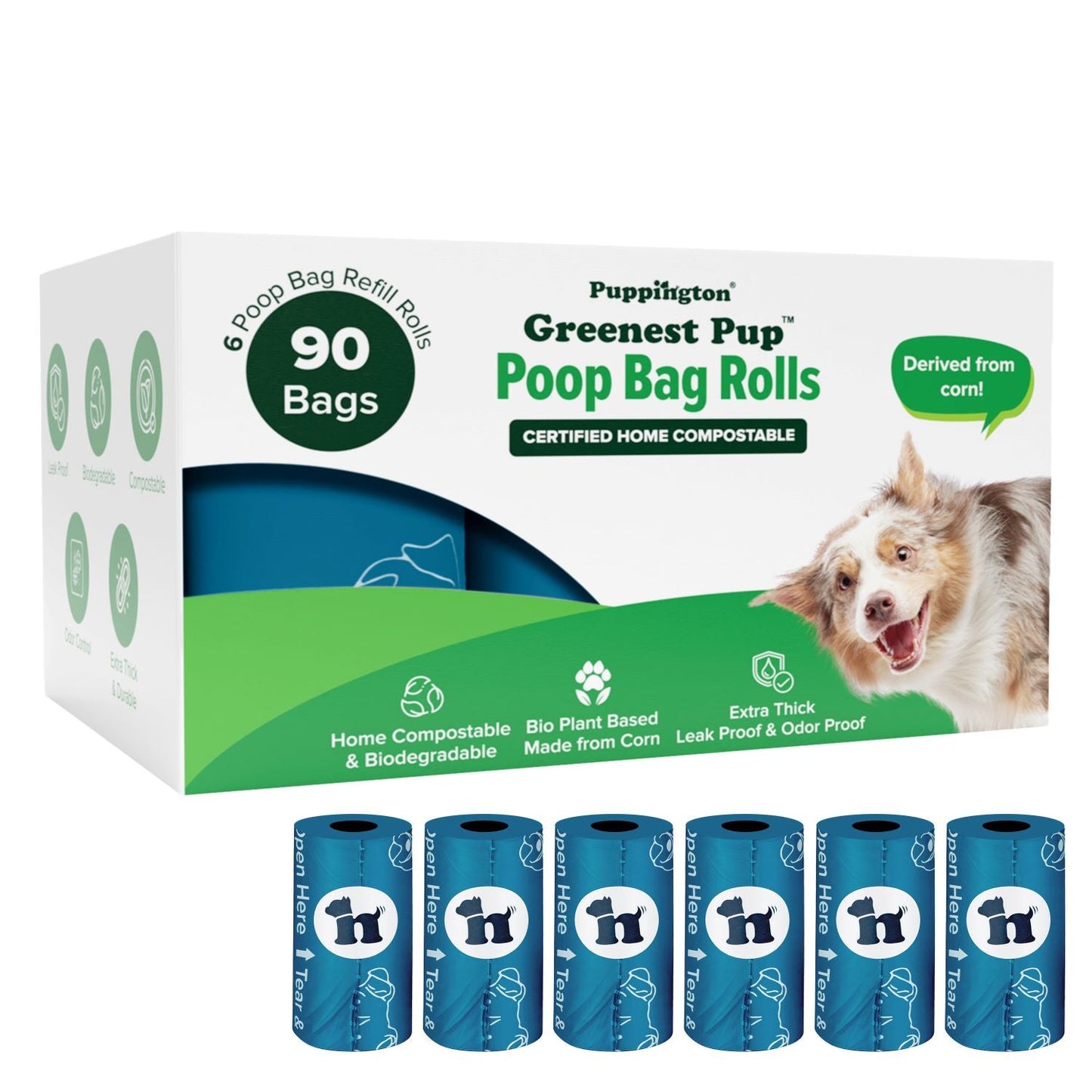 Greenest Pup™ Compostable Dog Poo Bags